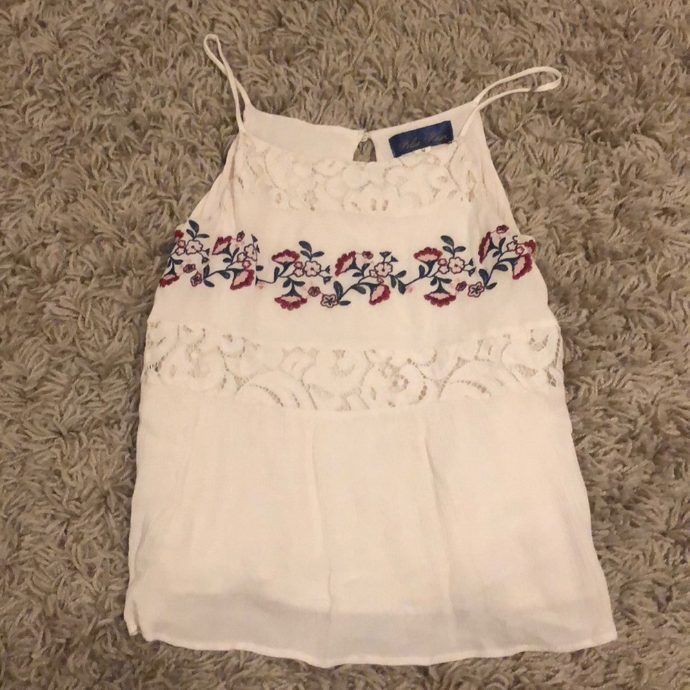White Womens Tank Size M
